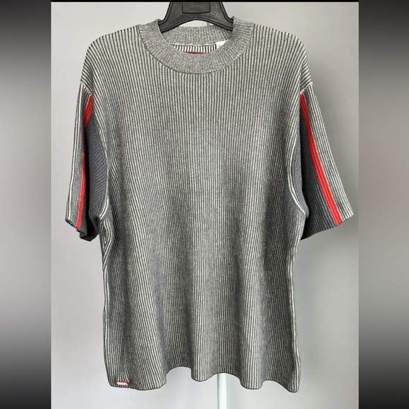 Disney Parks Store Marvel Sweater Shirt Sz 3XL Gray Red Stripe 1939 Big Tag HTF - Picture 1 of 15
